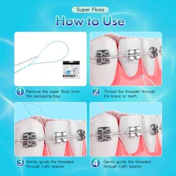 Super Floss Threaders for Braces and Bridges