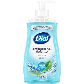Dial Antibacterial Liquid Hand Soap, Spring Water, 11 Fl Oz
