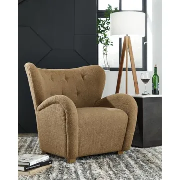Ashley Larbell Faux Shearling Accent Chair for Home