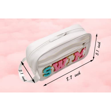 COSHAYSOO Clear SWIM Makeup Bag Essential for Beach Lovers