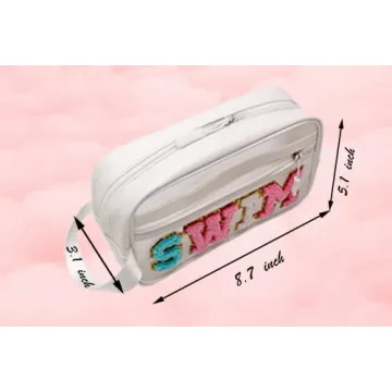 COSHAYSOO Clear SWIM Makeup Bag Essential for Beach Lovers