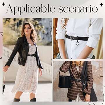 Stylish UTENEW Heart Shape Leather Belt for Women