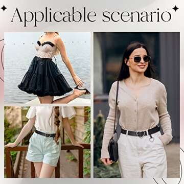 Stylish UTENEW Heart Shape Leather Belt for Women