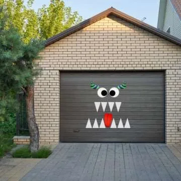 4E's Novelty Monster Trunk or Treat Car Decoration Kit - Trunk or Treat Kit for Car & SUV, Outdoor Halloween Garage Door Decorations (Huge Eye Monster)