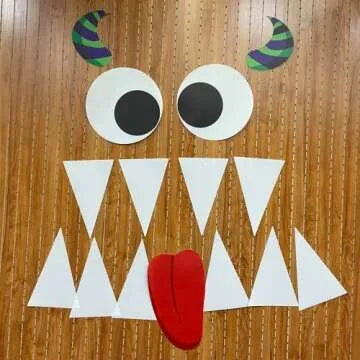 4E's Novelty Monster Trunk or Treat Car Decoration Kit - Trunk or Treat Kit for Car & SUV, Outdoor Halloween Garage Door Decorations (Huge Eye Monster)