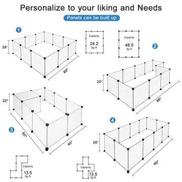BRIAN & DANY Dog Playpen for Small Animals - Portable & Safe