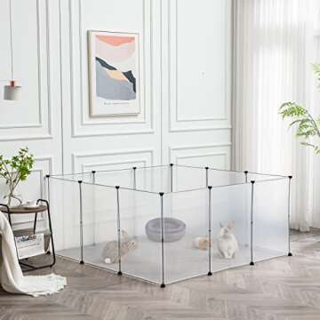 BRIAN & DANY Dog Playpen for Small Animals - Portable & Safe