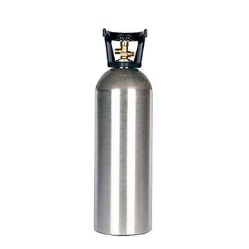 20 lb Aluminum CO2 Cylinder with Handle and Valve