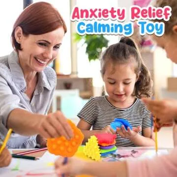 Squishy Sensory Toys for Kids Toddlers: Super Soft & Textured Sensory Fidget Toy for Autistic Children Special Needs | Stress Calming Toys for Kids | Baby Stocking Stuffers Fidget Toy for Autism, ADHD