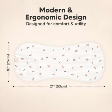 5-Pack Muslin Burp Cloths for Baby Boys and Girls - Super Absorbent Baby Burp Cloth, Viscose Derived...