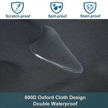 Large Dog Car Seat - Dog Car Seat for Large Dogs, Half Hammock Dog Seat Cover Water-Resistant for Cars, Trucks, SUVs, Full Seat, Half Seat and Floor Coverage