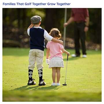 Byron's Games Kids Golf Set for Children Age 3 to 6 Years. 14 Piece Toy Golf Clubs Set with Interactive Storybook for Educational Learning for Boys and Girls. Suitable for Indoor and Outdoor Use.