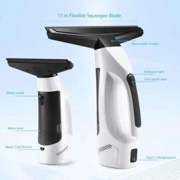 Cordless Window Vacuum for Effortless Cleaning Experience