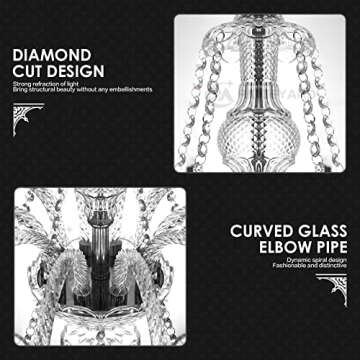 Ridgeyard Luxurious K9 Crystal Chandelier for Elegant Homes