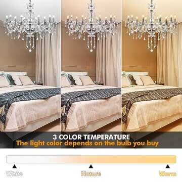 Ridgeyard Luxurious K9 Crystal Chandelier for Elegant Homes