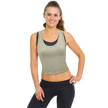 Stylish 4-Piece Basic Crop Tank Tops for Women