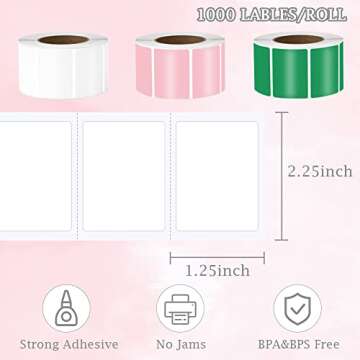 Premium Pink Direct Thermal Labels for Shipping & Crafting