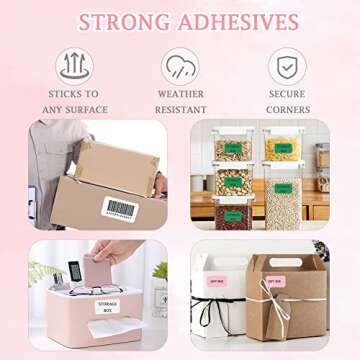 Premium Pink Direct Thermal Labels for Shipping & Crafting