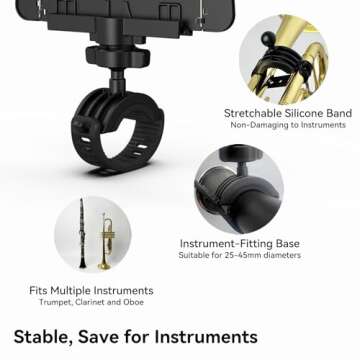 MusBoard MB-TC10 Marching Lyre for Band Musicians