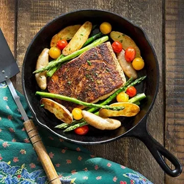 Simple Chef Cast Iron Skillet 3-Piece Set