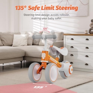 Allobebe Baby Balance Bike Adjustable Safe Toddler Bike