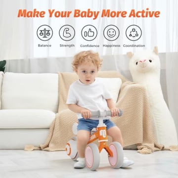 Allobebe Baby Balance Bike Adjustable Safe Toddler Bike