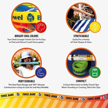 Durable Silicone Beach Towel Holders Secure Vibrant Colors