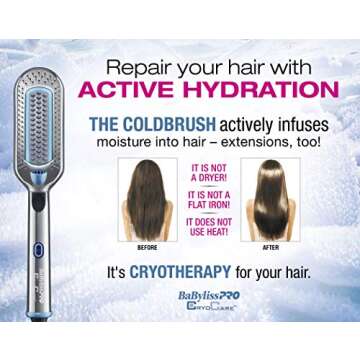 BaBylissPRO Cryocare Cold Brush for Hydrated Hair