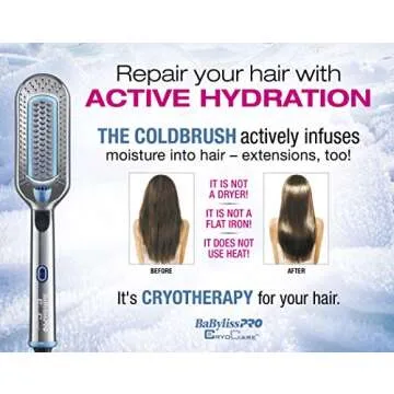 BaBylissPRO Cryocare Cold Brush for Hydrated Hair