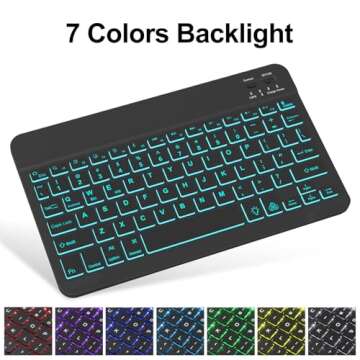 BORIUYAN iPad Case with Keyboard - Compatible and Versatile