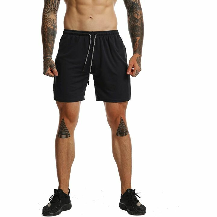 FLYFIREFLY Men's 2-in-1 Running Shorts - Lightweight Fit