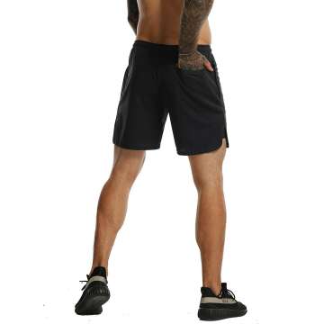 FLYFIREFLY Men's 2-in-1 Running Shorts - Lightweight Fit