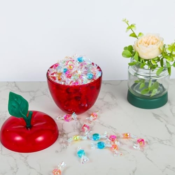 TABGACH Large Red Apple Container for Candy & Gifts 4 Pack