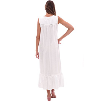 Luxurious Victorian Cotton Nightgown for Women