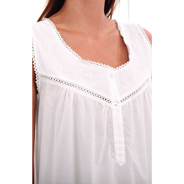 Luxurious Victorian Cotton Nightgown for Women
