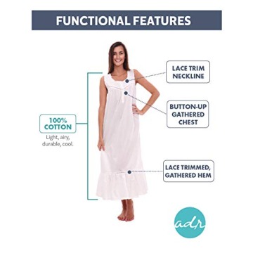 Luxurious Victorian Cotton Nightgown for Women