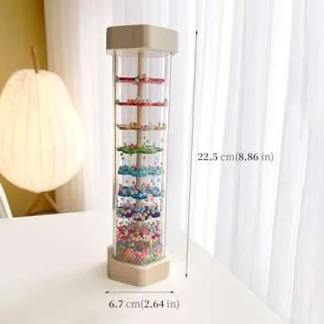 WODI Wooden Rain Stick Baby Toys 0-6-12 Months, Montessori Toys for Babies 6-12 Months, Developmental Toys Baby Rattles Infant Musical Instrument Baby Musical Toys for 1 Year Old Toddler Kids Gifts