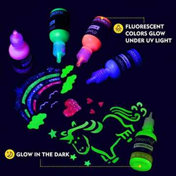 Magicfly 40 Color 3D Fabric Paint Set for Creative Projects