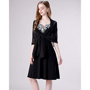 Chic Olyrjie Chiffon Shawls for Weddings & Evenings