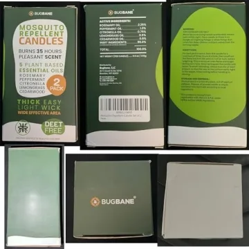 Mosquito Candle Outdoor with 5 Essential Oils - DEET Free