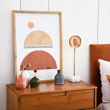 Creative Co-Op Stoneware Bud Vases in Crackle Glaze, Olive/Terracotta Tones, Set of 4