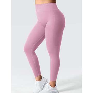 YEOREO Amplify Leggings for Women Seamless Scrunch Leggings Butt Lifting Gym High Waisted Athletic Leggings