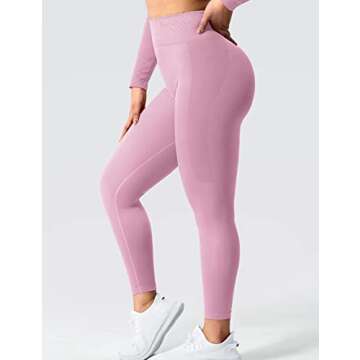 YEOREO Amplify Leggings for Women Seamless Scrunch Leggings Butt Lifting Gym High Waisted Athletic Leggings