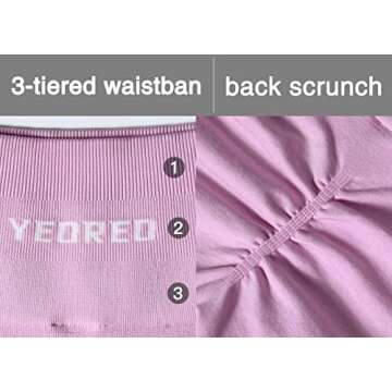 YEOREO Amplify Leggings for Women Seamless Scrunch Leggings Butt Lifting Gym High Waisted Athletic Leggings