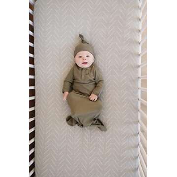 Mebie Baby Desert Sage Muslin Crib Sheet