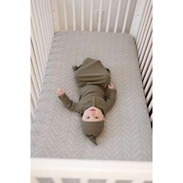 Mebie Baby Desert Sage Muslin Crib Sheet