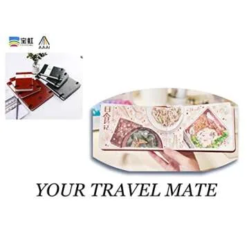 BAOHONG Academy' Watercolor Journal, PU Leather Cover, 24 Sheets Sized 6.2" x 9.4", Cold Press Academy Grade Watercolor Paper, 100% Cotton 140 lb (300 GSM), Travel Art Journal