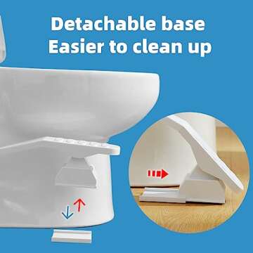 Touch Free Neessno Toilet Seat Lifter for Kids and Elderly