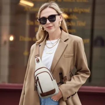 Trendy CLUCI Leather Sling Backpack for Women