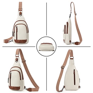 Trendy CLUCI Leather Sling Backpack for Women